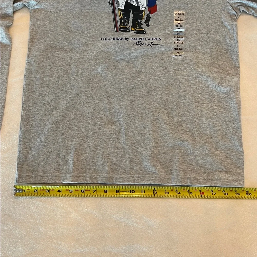 Polo Ralph Lauren Ski Polo Bear Long Sleeve Shirt XL (18-20) - Picture 8 of 10